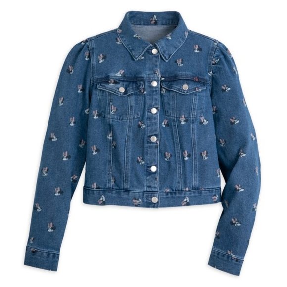 Disney Jackets & Blazers - Disney Jeans Jacket with Minnie Mouse Pattern